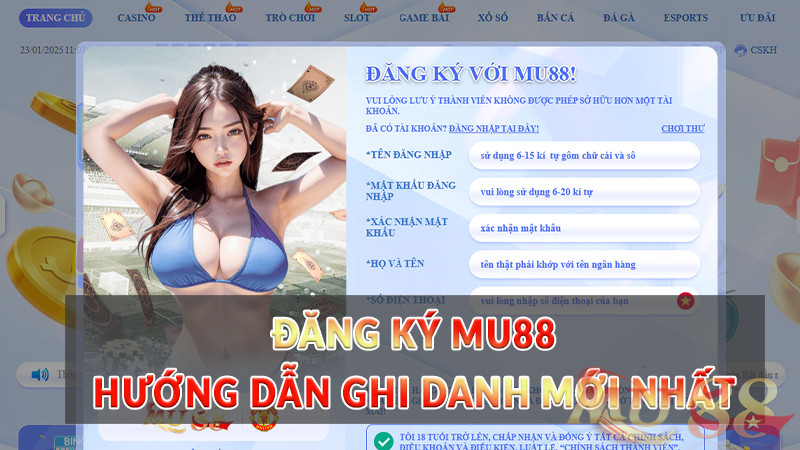 Đăng ký Mu88 – Hướng dẫn ghi danh mới nhất Đăng ký Mu88 - Hướng dẫn ghi danh mới nhất